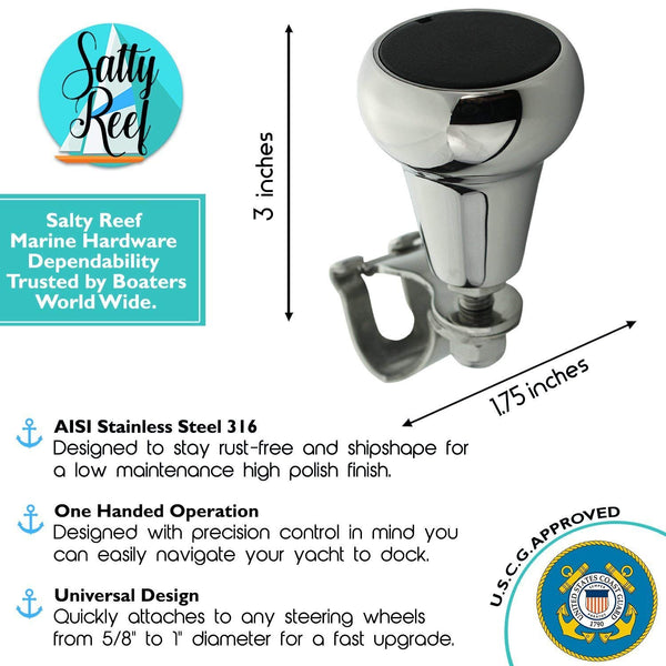 Universal AISI 316 Marine Grade Stainless Suicide Knobs