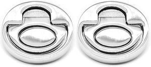 Polished Stainless Steel  Hatch Pull Rings- Set of 2