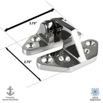 Load image into Gallery viewer, 2.75&quot; x 2.75&quot; Marine Hatch Hinge
